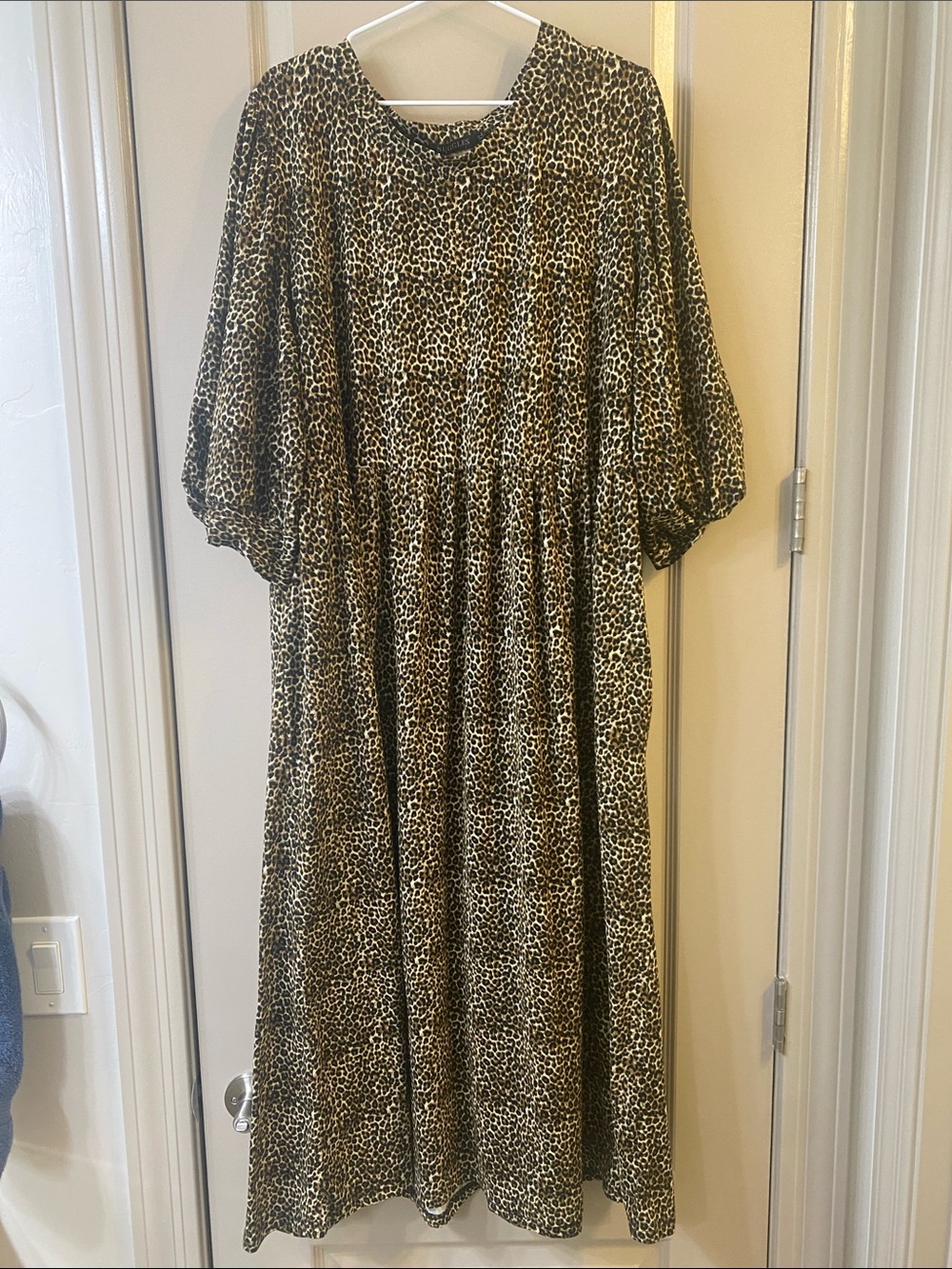 Leopard Print Dress - Brown Animal Print